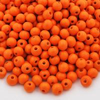 Koralik drewniany pomarańczowy 8 mm Koralik drewniany pomarańczowy 8 mm