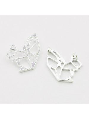 Zawieszka srebrna origami wiewiórka