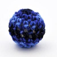 Koralik szydełkowy niebieski