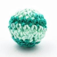 Koralik szydełkowy miętowy