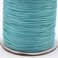 Sznurek woskowany cyan błyszczący 0,5 mm Sznurek woskowany cyan błyszczący 0,5 mm