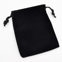 Woreczek welurowy czarny 7 x 9 cm Woreczek welurowy czarny 7 x 9 cm