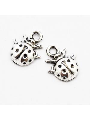 Zawieszka srebrna biedroneczka 17 mm