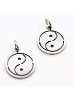 Pendant Stainless Steel silver  yang i yin