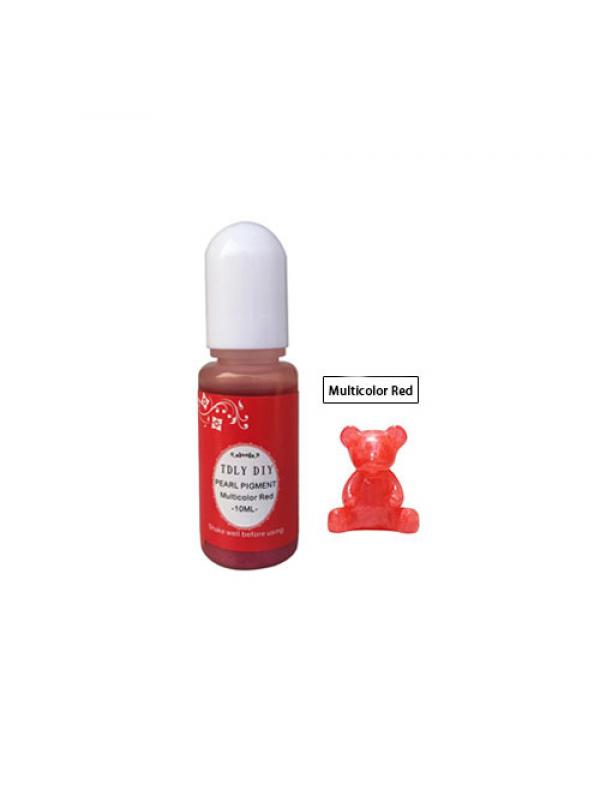 Pigment for resin multicolor red