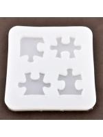 Forma silikonowa cztery puzzle