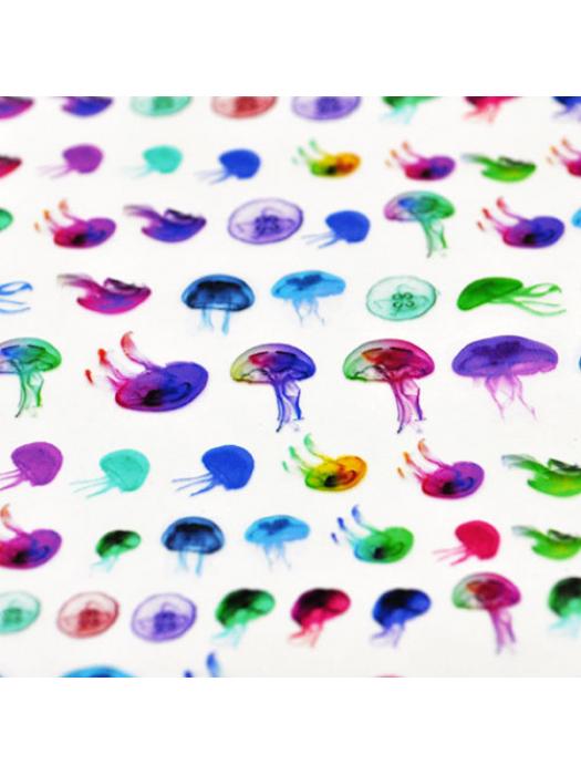 Nadruki na folii Żywica meduzy kolorowe