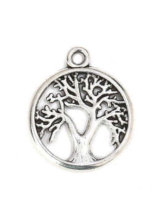 Pendant tree life silver 16 mm