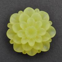 Kaboszon kwiat matowy żółty