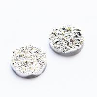 Kaboszon druzy jasne srebro Kaboszon druzy jasne srebro