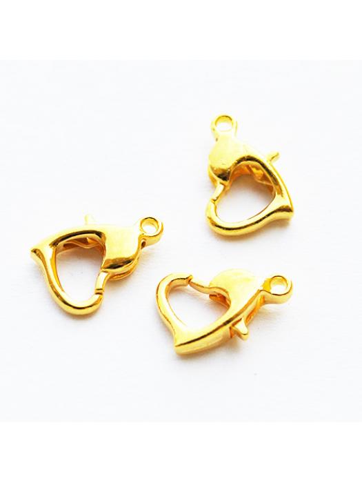 Lobster claw golden 10 mm