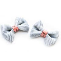 Kokardka niebieska w prążki