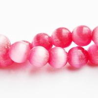 Koralik kocie oko różowy 8 mm Koralik kocie oko różowy 8 mm