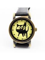 Zegarek kotek czarny-wymaga wymiany baterii