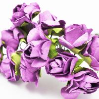 Kwiatki papierowe fioletowe