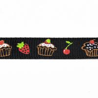 Wstążka muffin czarna 10 mm Wstążka muffin czarna 10 mm