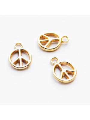 Zawieszka jasne złoto peace mała Zawieszka jasne złoto peace mała